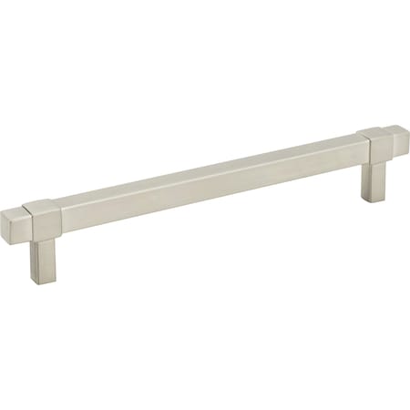 Jeffrey Alexander 160 mm Center-to-Center Satin Nickel Square Zane Cabinet Pull 293-160SN